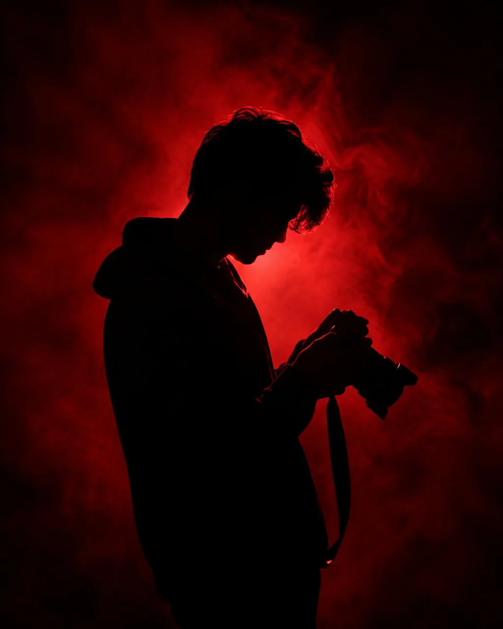 Photographer silhouette placeholder